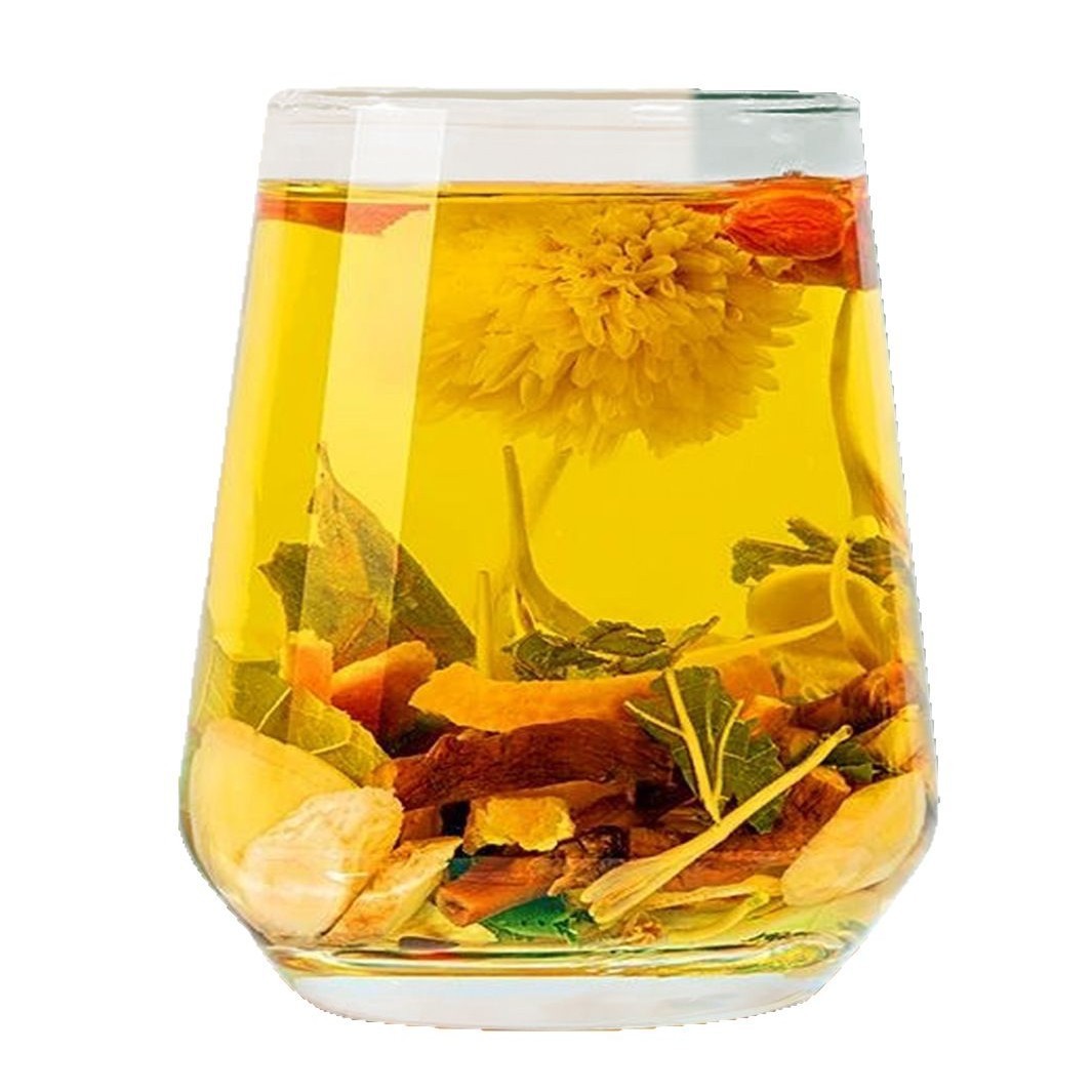 American Ginseng Astragalus Chrysanthemum Goji Tea 180g Box 15 Teabags Daily Wellness Brew - Image 4