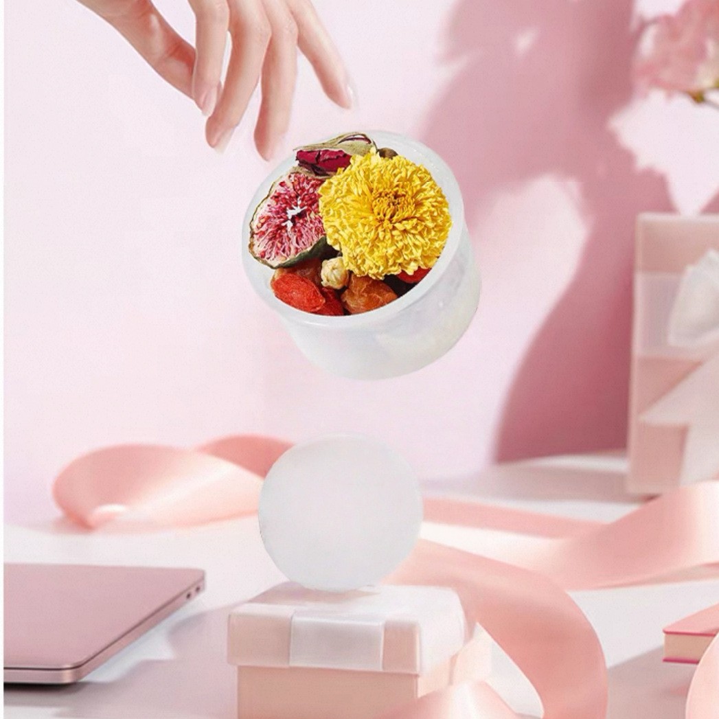 Jasmine Rose Longan Herbal Tea with Chrysanthemum Kumquat Fig Tangerine Peel Goji Berry 330g Dried Flower Tea Blend for Daily Brewing - Image 2