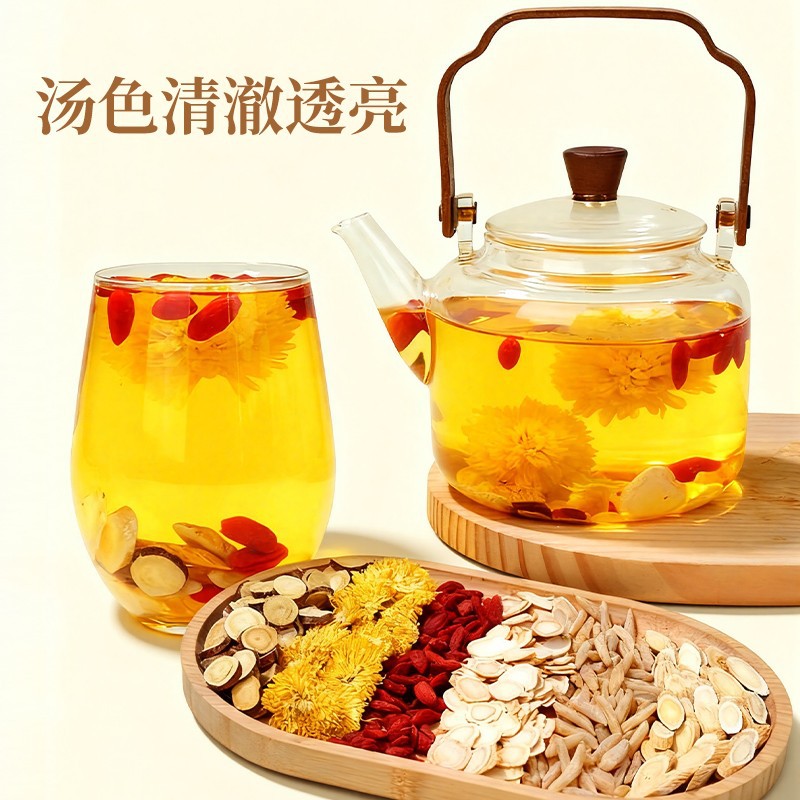 Yuanqi Ginseng Herbal Tea 8g x 10 Bags Astragalus American Ginseng Goji Daily Brew - Image 4