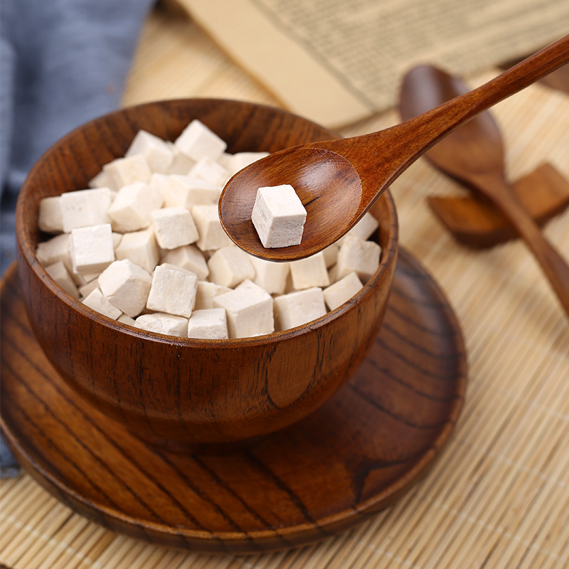 Wild Poria Fu Ling 白茯苓 Dried Cubes 500g Sulfur-Free Yunnan Fu Ling Herbal Slices for Soup and Tea - Image 3