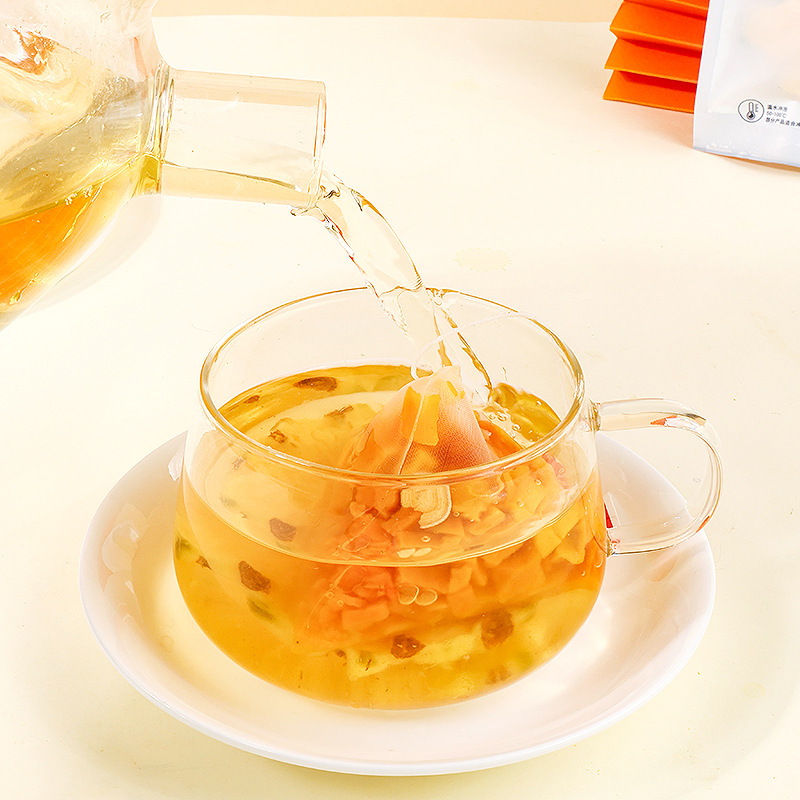 Pumpkin Pineapple Coconut Herbal Tea 5g x 10 Pyramid Tea Bags Hot or Cold Brew No Boil Wellness Blend - Image 4