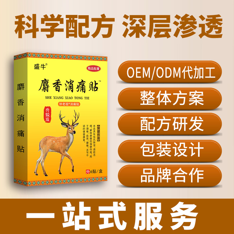 Musk Pain Relief Patch Herbal Plaster for Joint Neck Lumbar Support 12x8cm 6 Patches per Box - Image 2