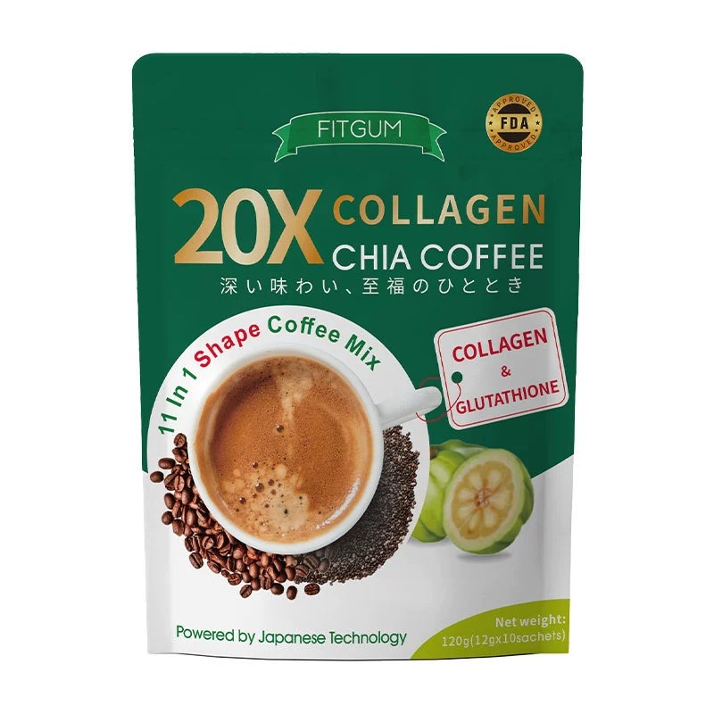 Collagen Chia Seed Coffee Original Flavor Light Roast Instant Drink Mix - Image 5