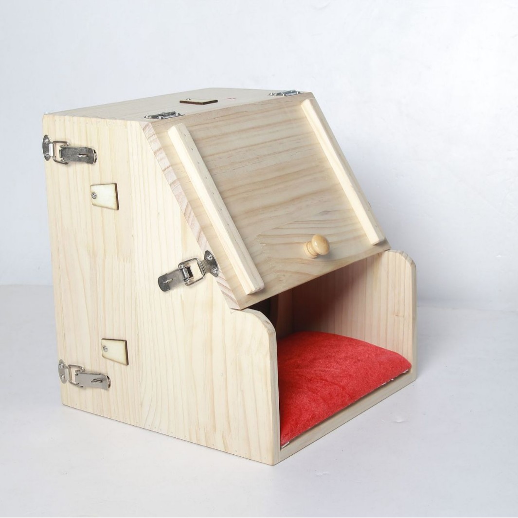 Wooden Foot Moxibustion Box Portable Sole Warming Device with Moxa Sticks for Home Relaxation 27.5x28.5x32cm - Image 2