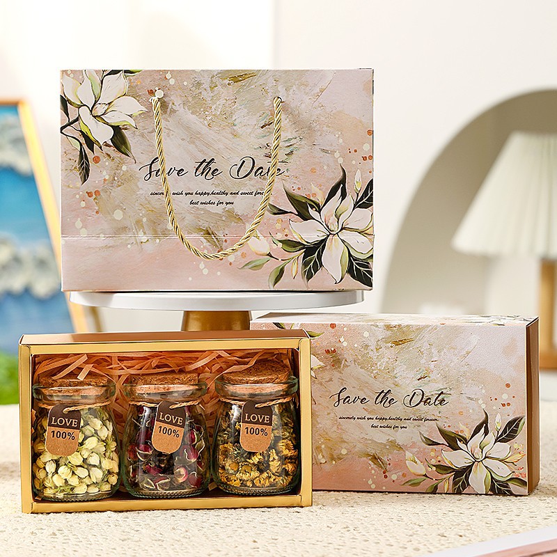 Teacher's Day Herbal Flower Tea Gift Box with Rose Blend 100g Cold Brew Loose Tea - Image 4
