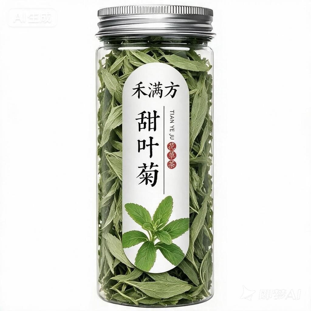 Stevia Leaf Tea Tian Ye Ju 15g Canned Loose Herbal Tea Sugar-Free Cold Brew Sweetener - Image 5