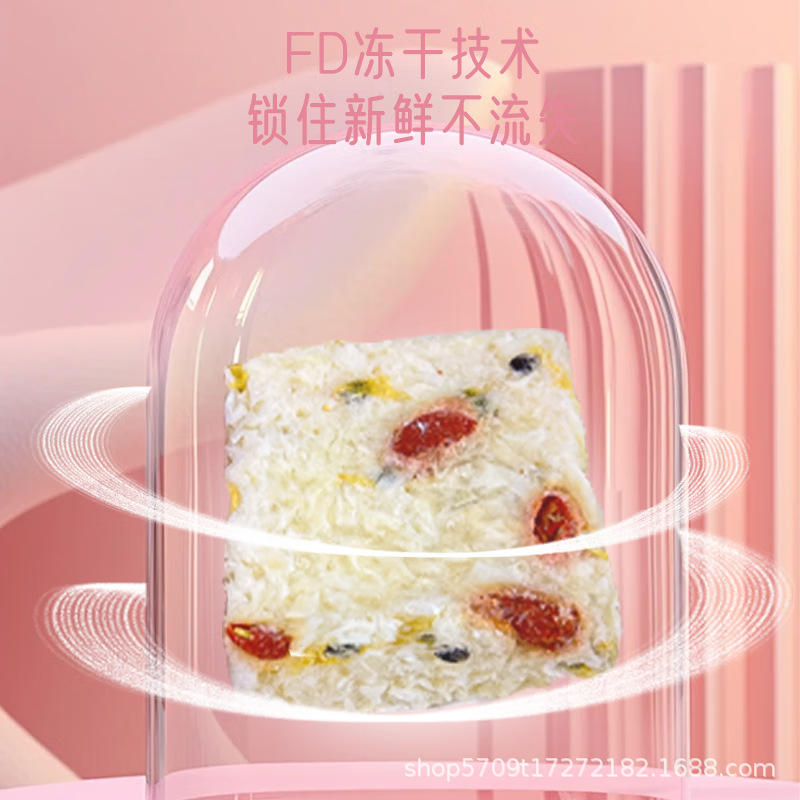 Freeze-Dried Bird's Nest Tremella Soup with Goji and Jujube 90g Instant No-Cook Wellness Sachets - Image 4