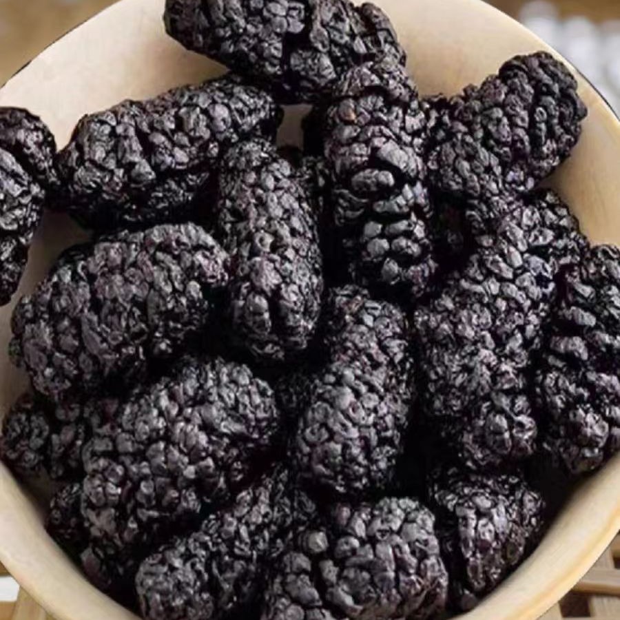 Dried Black Mulberry Fruit Sang Shen Zi 500g Sun Dried Xinjiang Mulberries for Tea and Snacking - Image 4