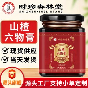 Hawthorn Six-Herb Paste (Shan Zha Liu Wu Gao) — Traditional Honey Herbal Paste, 300g Jar