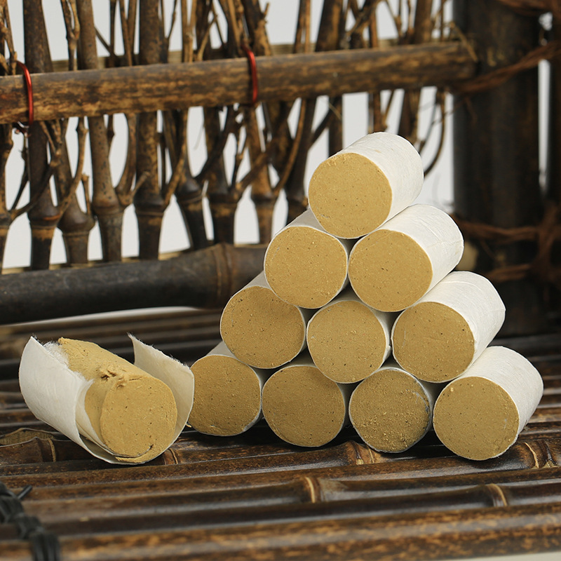 Wu Yuan Su Golden Moxa Cones Ai Zhu 49 Count Box Pure Moxibustion Sticks for Home Warm Therapy - Image 3