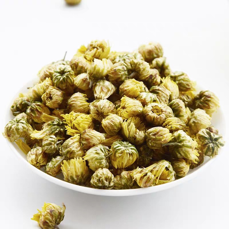 Tai Ju Wang Bud Chrysanthemum (Chrysanthemum morifolium) — Dried Hangzhou White Chrysanthemum Flower Tea, 500g - Image 2
