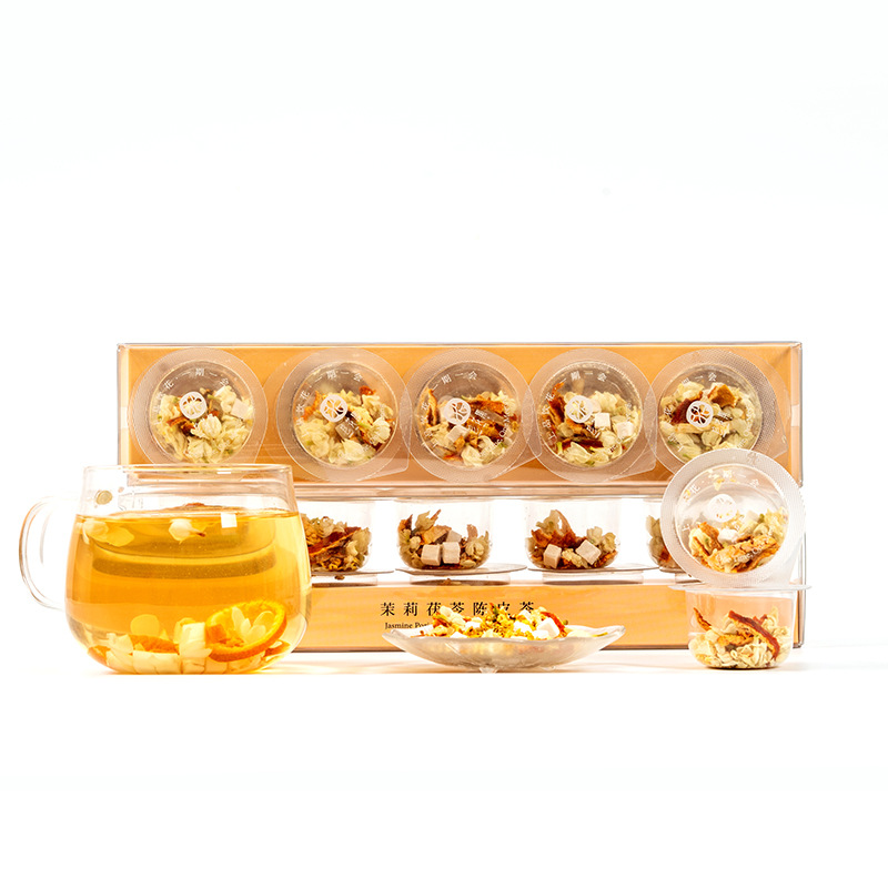 Jasmine Chenpi Poria Tea 150g Loose Herbal Blend Hot Brew Sugar Free Daily Wellness Tea - Image 5