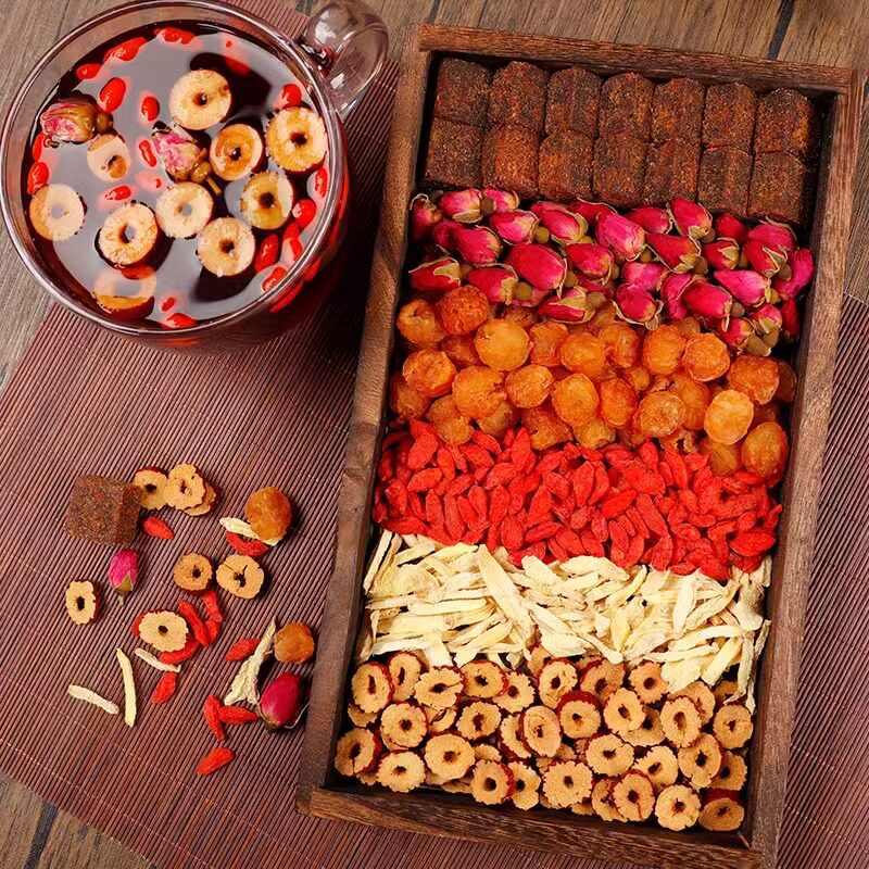 Brown Sugar Ginger Jujube Tea Bags Jiang Zao Cha 15g x 12 Bags Warming Herbal Tea - Image 2