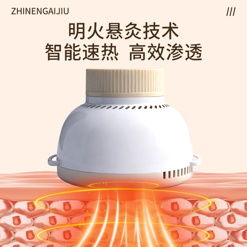 Smokeless Moxa Roll Holder Portable Moxibustion Box with Pure Mugwort Rolls for Home Heat Compress - Image 2
