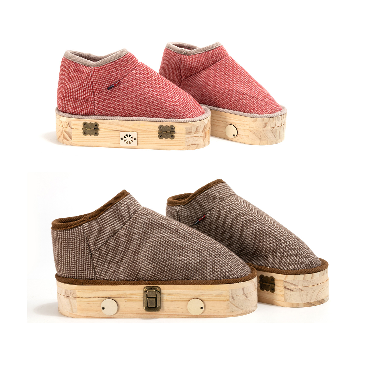 Foot Moxibustion Shoes Spring Summer Thin Style Wooden Moxa Warming Slippers with Anti-Slip Pads for Sole Therapy - Image 5