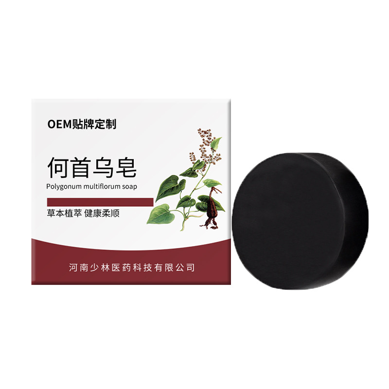 Handmade He Shou Wu Hair Soap Bar with Oriental Arborvitae for Refreshing Oil Control 100g - Image 5