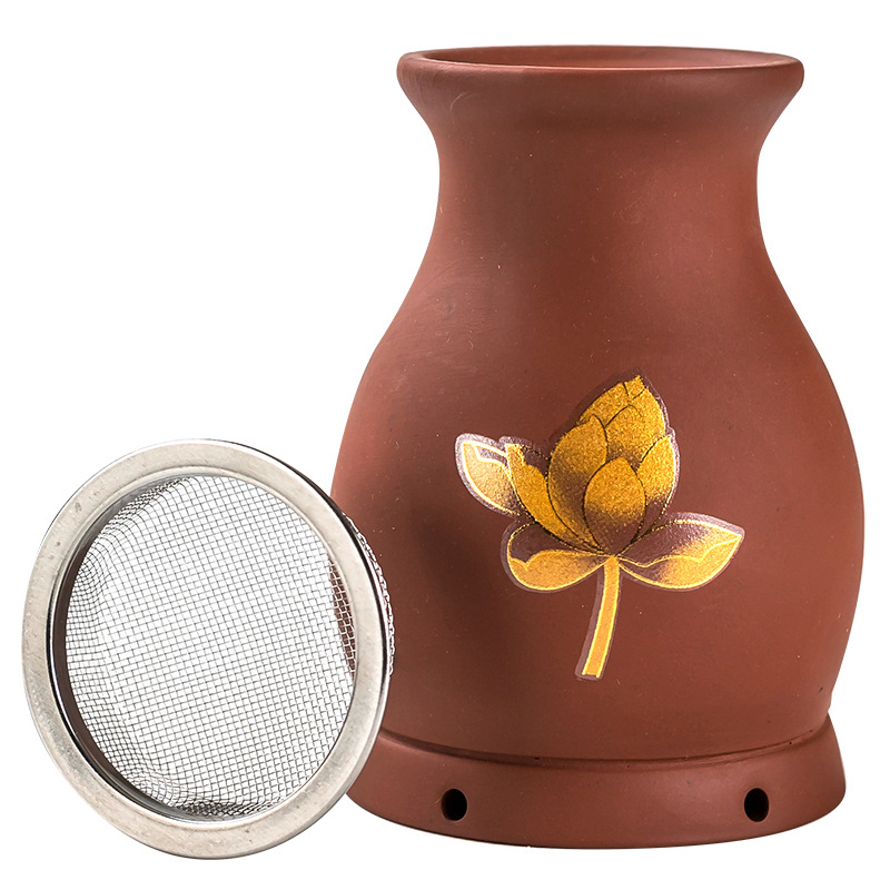 Purple Clay Moxibustion Dragon Jar Double Layer Heat Insulated Ceramic Cup Gua Sha Massage Tool for Home Use - Image 5