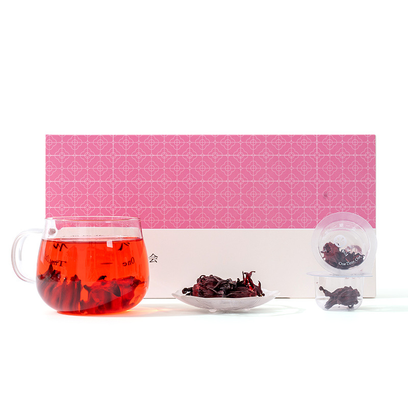 Roselle Hibiscus Tea Luo Shen Hua Freeze Dried Loose Flower Buds for Hot Brew 10g Mini Canister - Image 5