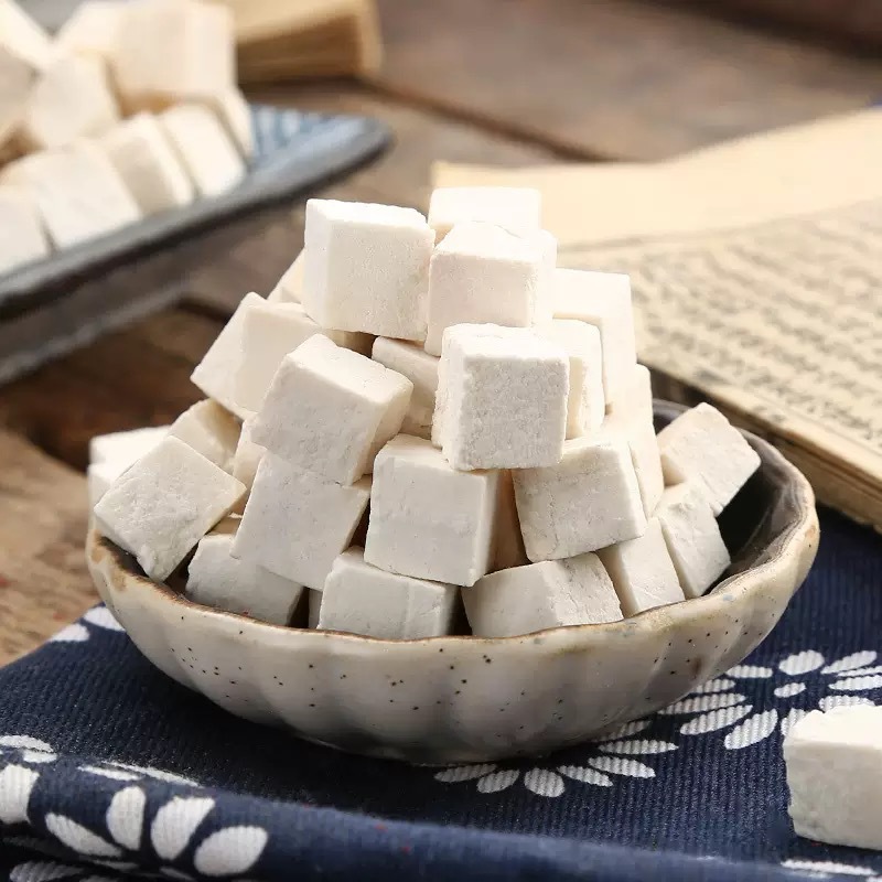 White Poria Fu Ling 500g Dried Poria Cubes for Tea Soup and Decoction - Image 2