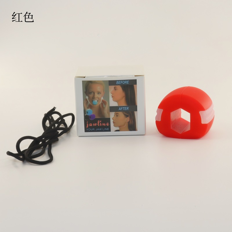 Jawline Exerciser Silicone Jaw Trainer for Facial Muscle Toning and Chewing Fitness Black - Image 4