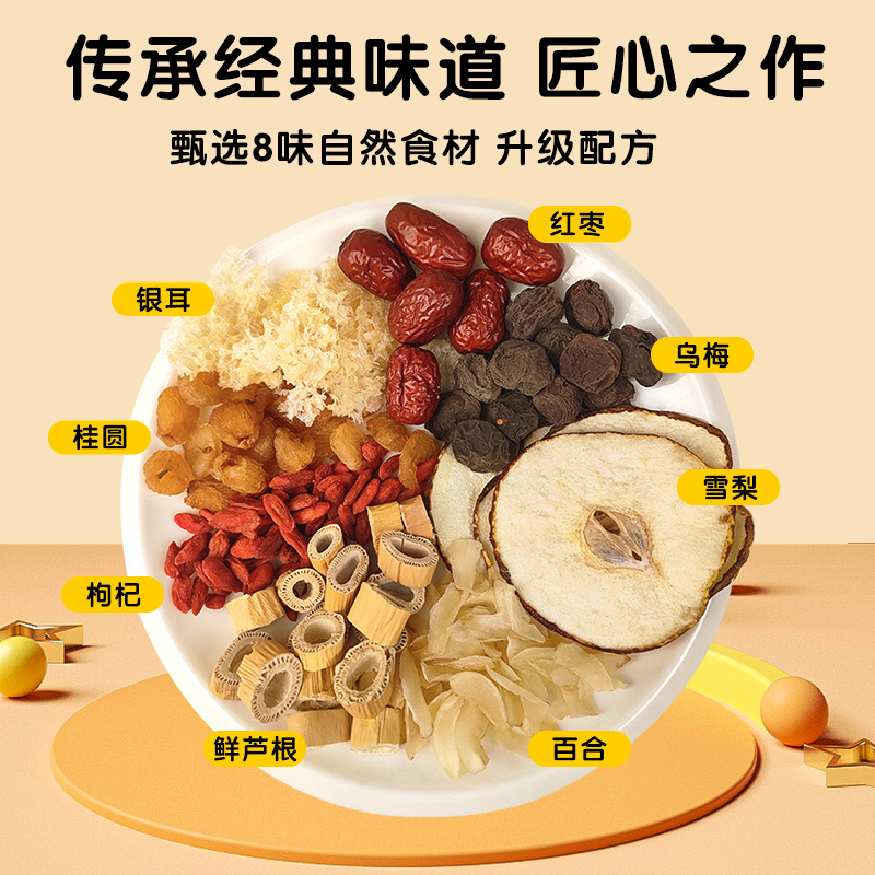 Xiao Diao Li Tang Herbal Tea Bags — Pear, Longan, Jujube, Goji & Mume Blend - Image 2