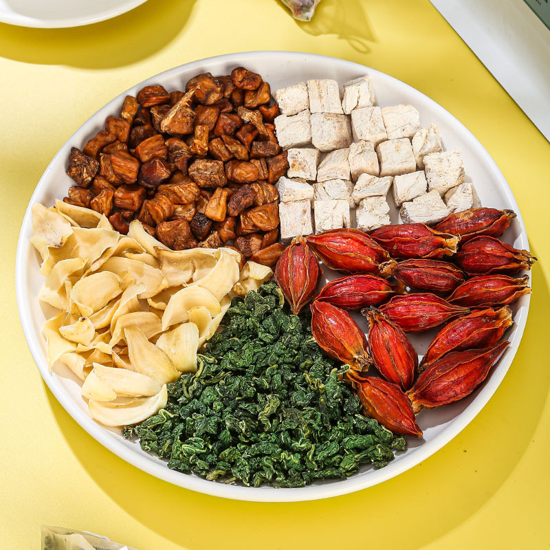 Chicory & Gardenia Tea (Cichorium intybus & Gardenia jasminoides) — Mulberry Leaf & Kudzu Triangle Tea Bags - Image 2