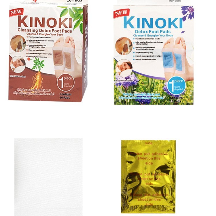 Kinoki Herbal Foot Patches Honey Gold Foil Body Care Foot Soak Patch Boxed - Image 5