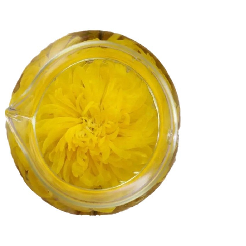 Golden Silk Chrysanthemum Tea Huang Ju Whole Flower Loose Herbal Tea 1 Piece Cup - Image 5