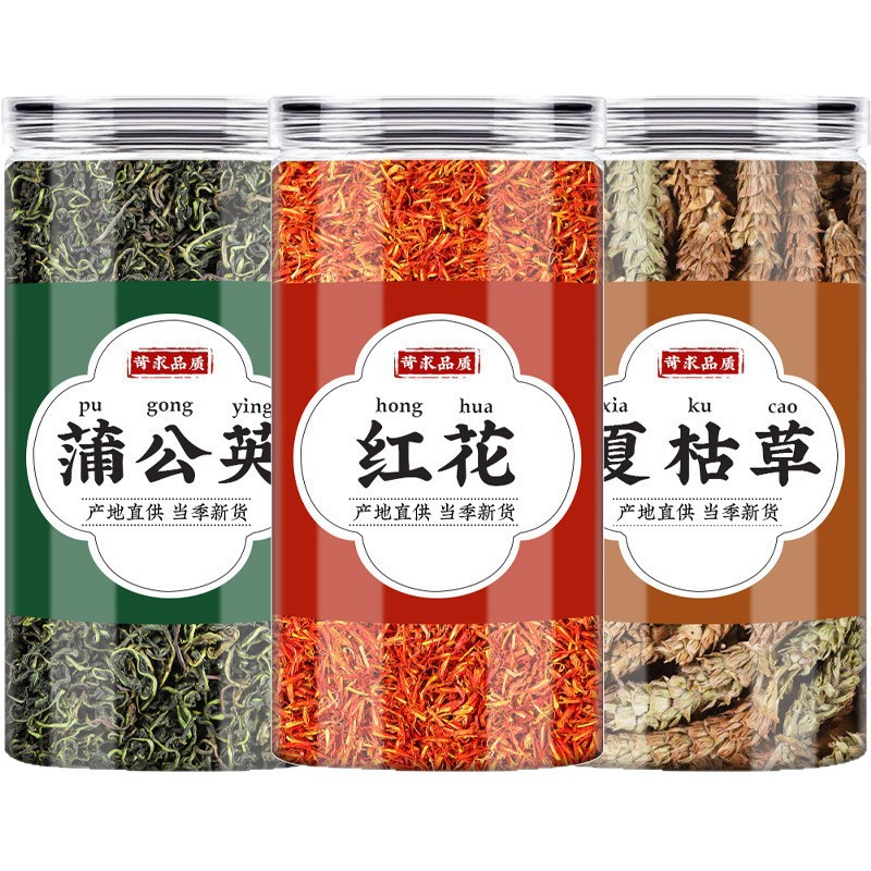 Dandelion Prunella Safflower Herbal Blend Dried Herbs for Tea and Decoction 250g Bag - Image 5