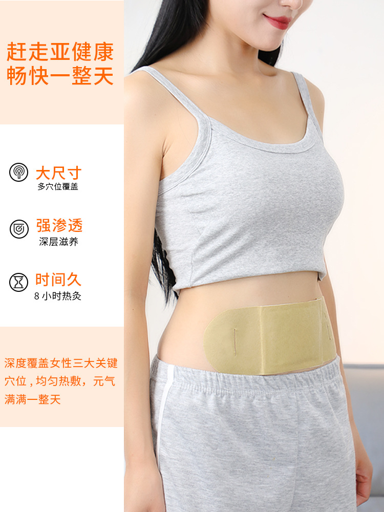 Moxa Warming Patch Ai Cao Tie Self Heating Herbal Plaster for Abdomen Back and Full Body Comfort - Image 3