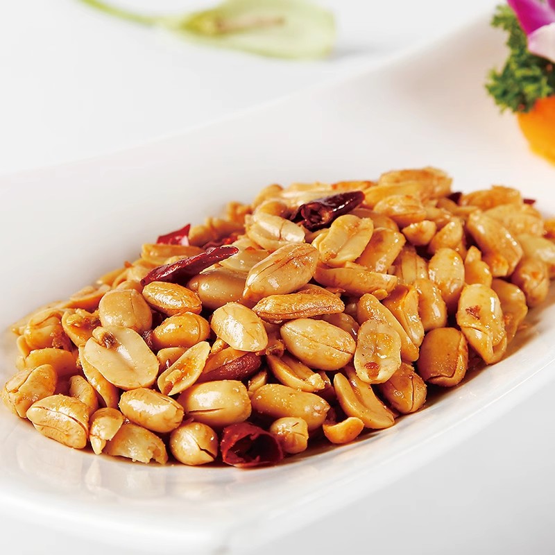 Spicy Fried Peanuts 500g Bag Shelled Snack Savory Chili Flavor Drinking Snack Party Food - Image 2