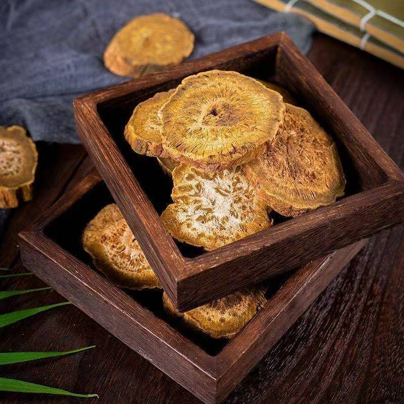 Da Huang Slices (Rheum palmatum) — Dried Rhubarb Root Decoction Pieces, Sichuan Origin 500g - Image 2