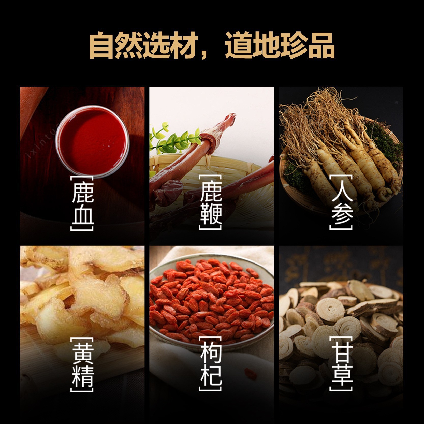 Deer Antler and Deer Blood Wellness Pills Lu Bian Lu Xue Wan 24g Bottle Traditional Male Tonic - Image 2