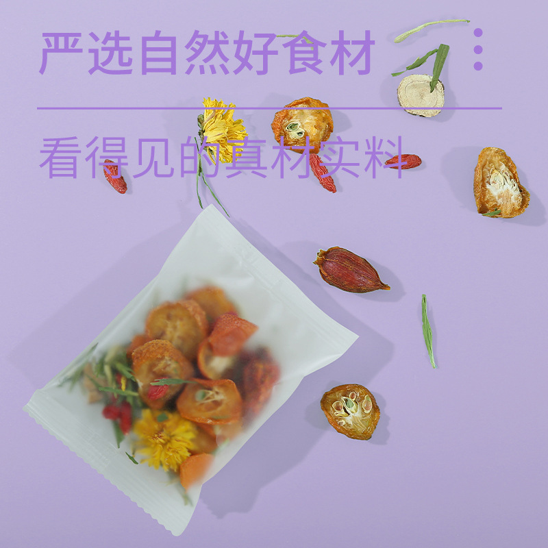 Honeysuckle & Chrysanthemum Herbal Tea (Jin Yin Ju Hua Cha) — Cooling Flower Blend with Goji, Lotus Leaf, Bamboo Leaf & Licorice - Image 3