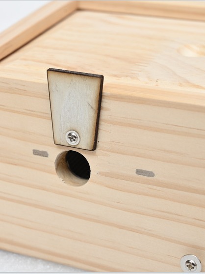 Wooden Square Moxa Box 4 Needle Home Moxibustion Warmer Portable Ai Jiu - Image 2