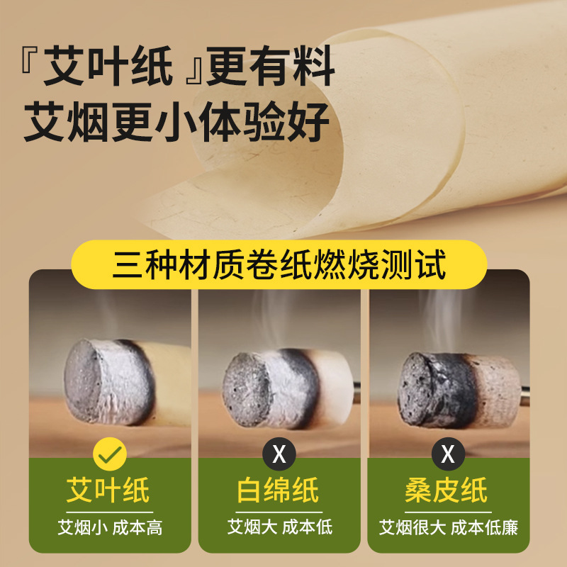 Moxa Wool Cones Jian Ai Xian Aged Mugwort Ai Zhu 54 Pieces Boxed Moxibustion for Whole Body - Image 4