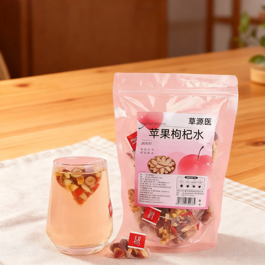 Apple Goji Herbal Tea 5g x 30 Bags with Astragalus Ophiopogon and Jujube Daily Wellness Brew - Image 2
