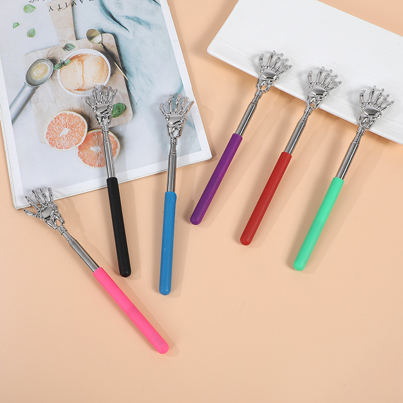 Stainless Steel Extendable Back Scratcher Massage Tool Ghost Hand Design for Home Use - Image 3