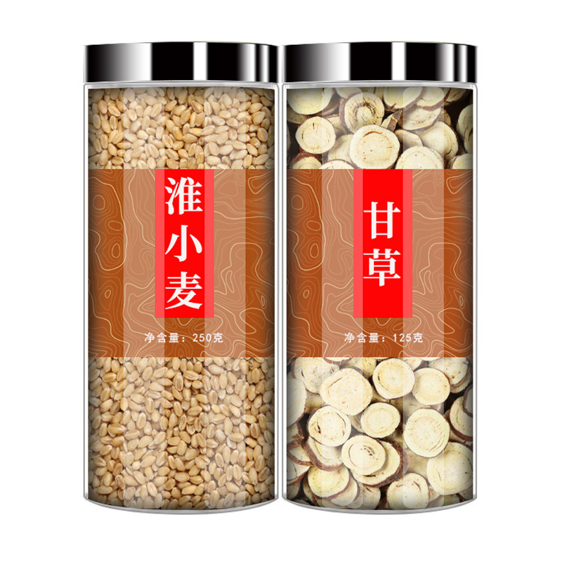 Huai Xiao Mai Gan Cao Blend Dried Wheat Licorice Jujube Soup Herbs Traditional Gan Mai Da Zao Decoction Mix - Image 5