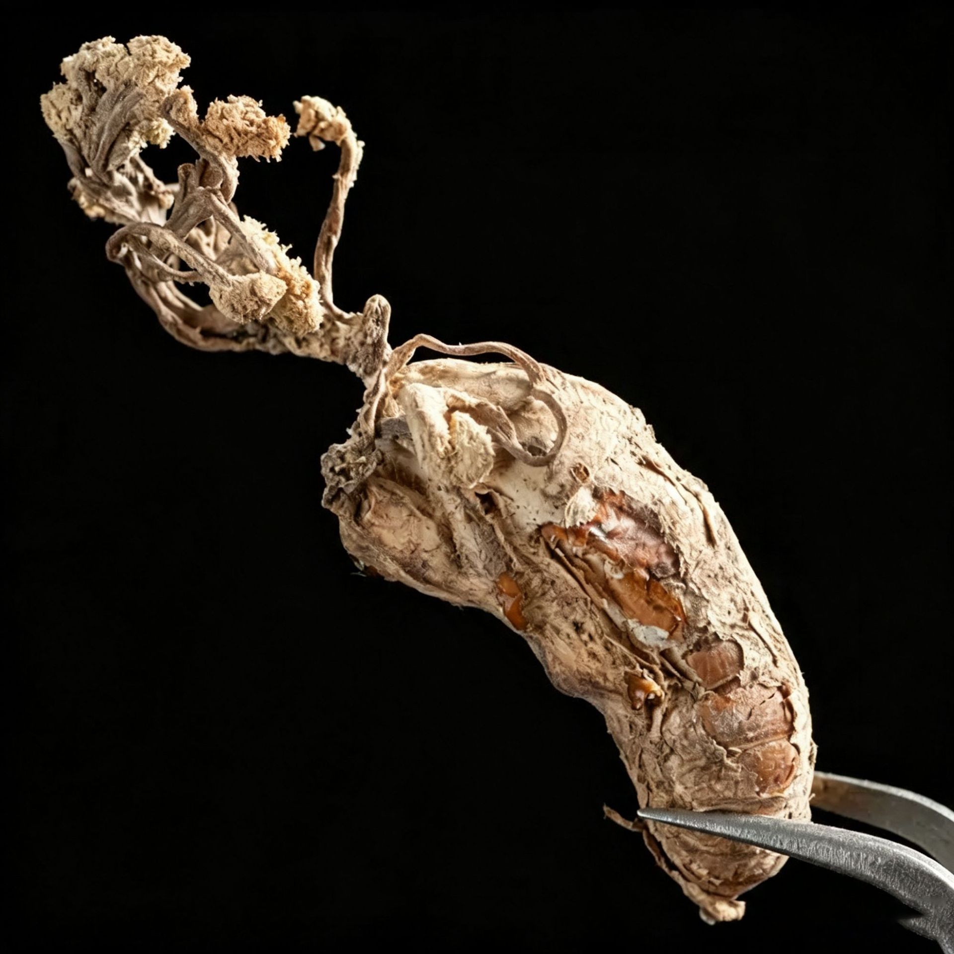 Jin Chan Hua (Cordyceps cicadae) — Dried Cicada Flower Fungus, 250g Wild-Style Herb - Image 3