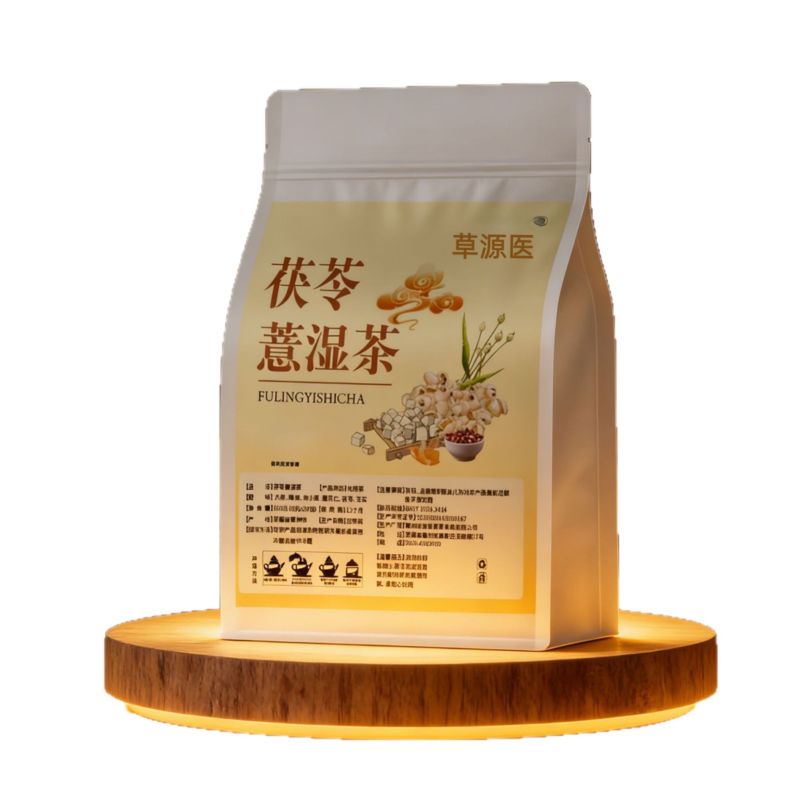 Poria Coix Barley Wellness Tea Fu Ling Yi Mi Cha 8g x 20 Bags Traditional Herbal Flower Tea - Image 5