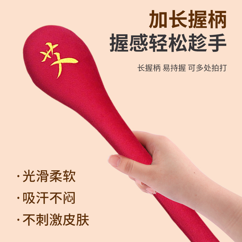 Meridian Tapping Stick Massage Hammer Full Body Wellness Tool Red Plastic Jing Luo Pai - Image 4