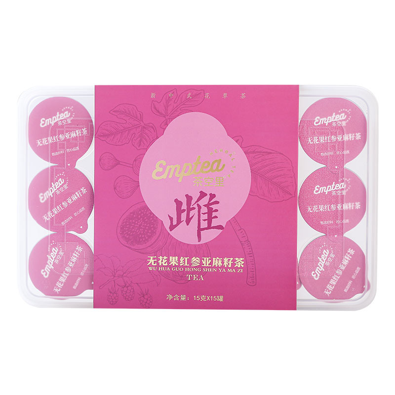 Fig, Red Ginseng & Flaxseed Tea — Mulberry Rose Blend, 15g × 15 Jars - Image 5