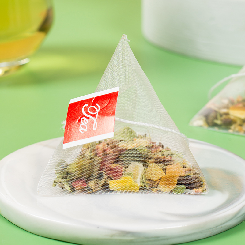 Shirunji Lemon Lotus Leaf Hawthorn Tea Pyramid Bags Cold Brew Herbal Blend 100g - Image 2