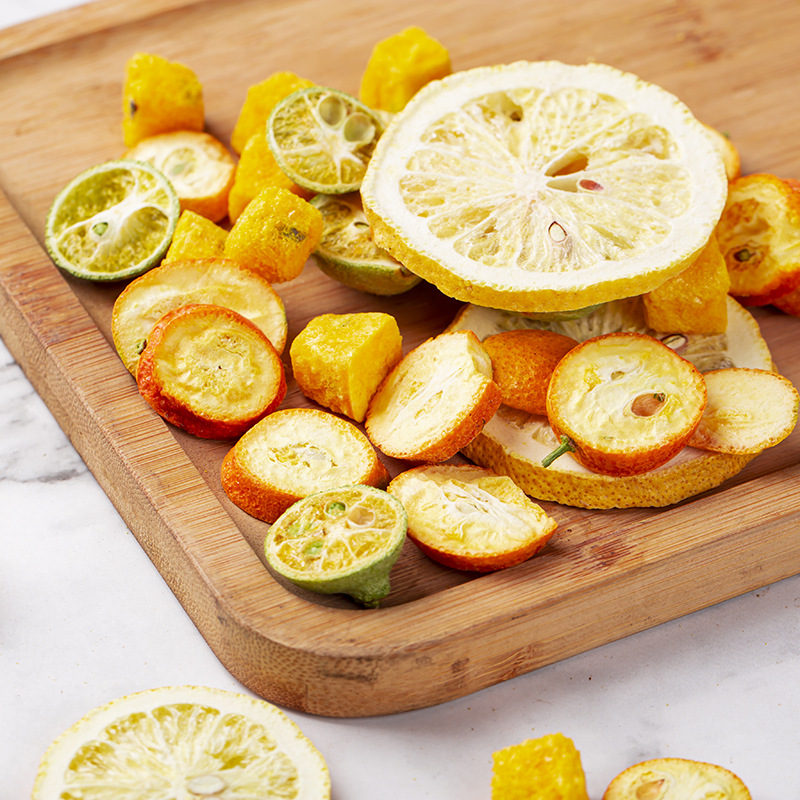 Lemon, Green Kumquat & Passion Fruit Cold-Brew Tea — Freeze-Dried Fruit Herbal Blend, 500g Loose - Image 4