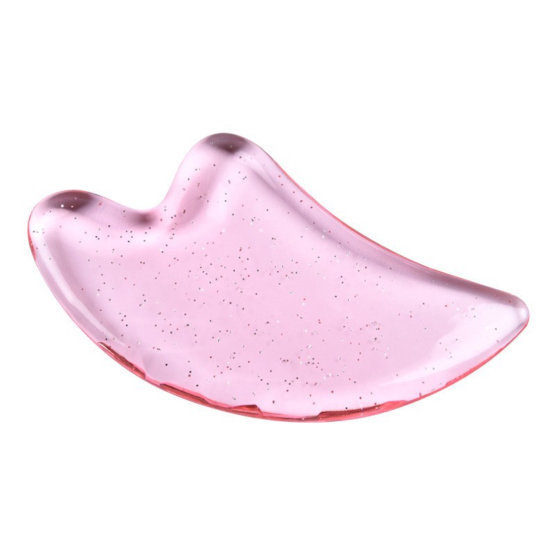 Heart Shaped Gua Sha Facial Massage Board 11.5 x 6.8 cm Black Scraping Tool for Face Lifting and Relaxation - Image 5
