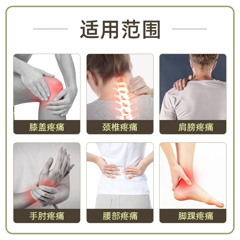 Round PU Film Black Herbal Patch OEM Waterproof Self-Heating Wellness Patch 8x8cm - Image 2