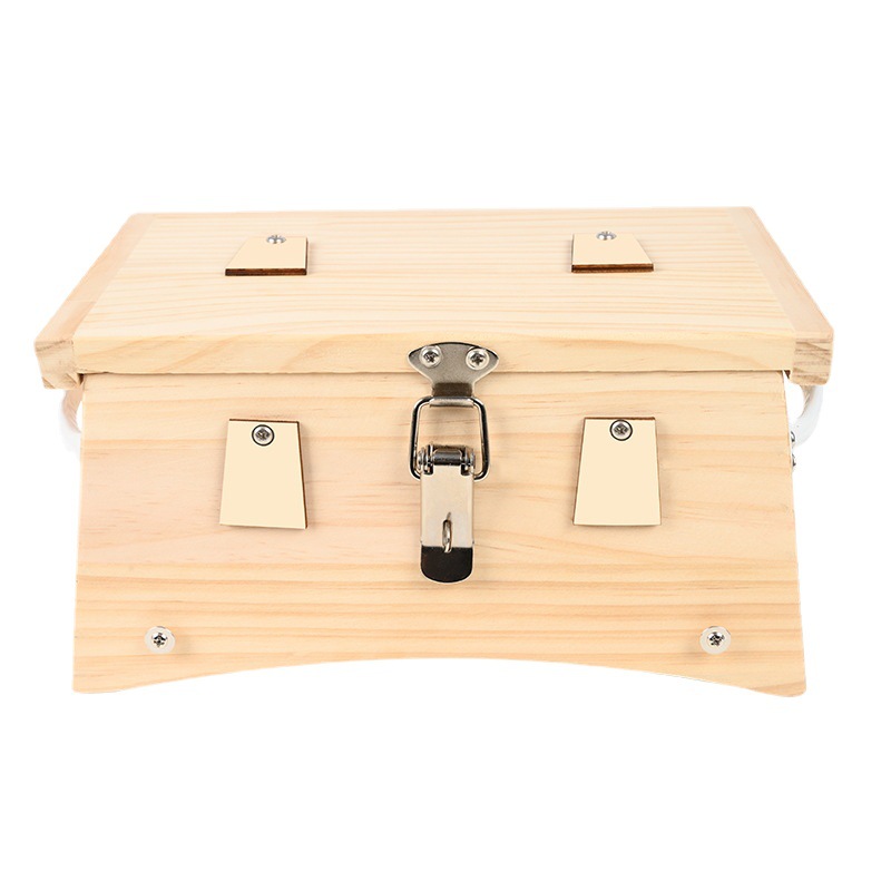 Wooden Moxibustion Box Trapezoid 6-Needle 6-Column Moxa Burner for Full Body and Abdominal Home Use Portable - Image 5