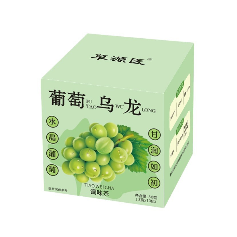 Cold Brew Grape Oolong Tea Peach Oolong Flower Fruit Tea 3g x 10 Pyramid Tea Bags - Image 5