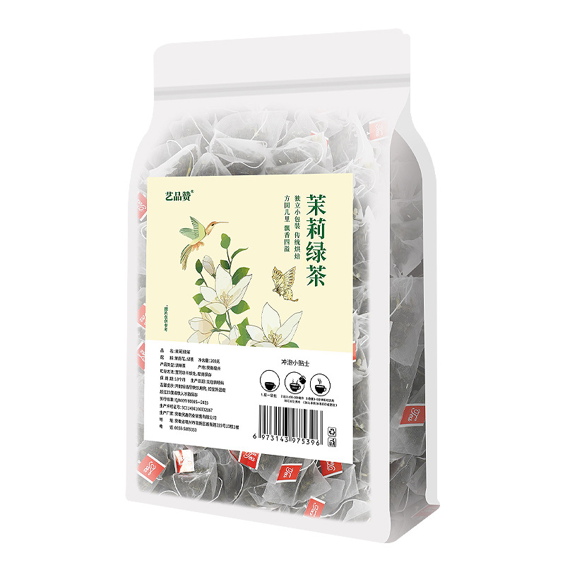 Jasmine Green Tea Mo Li Hua Cha 5g x 40 Teabags Sugar Free Hot Brew Family Pack - Image 5